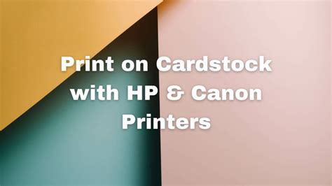 How to Print on Cardstock HP with a Few Extra Tips for Quality Prints