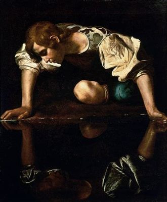 What baroque painting technique can you identify in the piece above? And how does it dance with the shadows of modern abstraction?